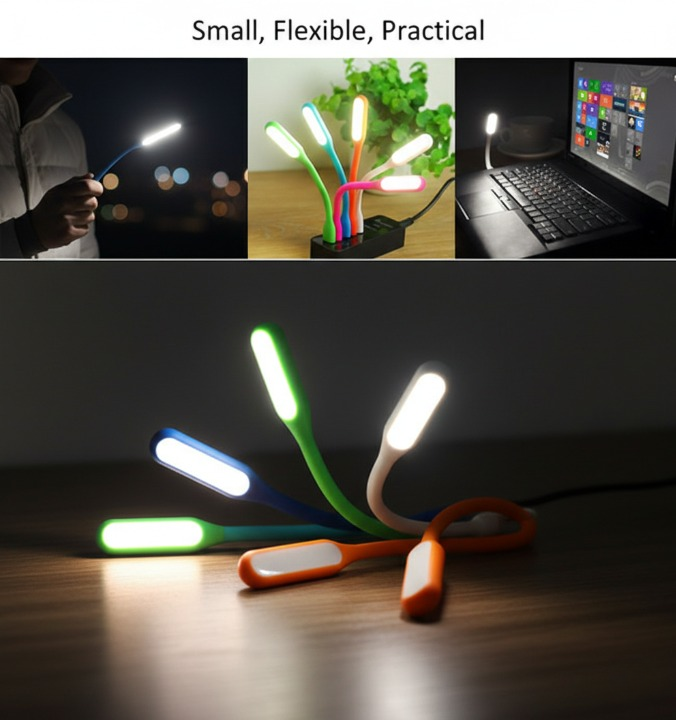 إضاءة USB متعددة الاستخدامات – صغيرة، مرنة، وعملية