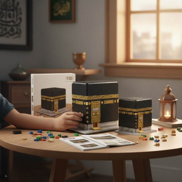 لعبة تركيب مجسم الكعبة المشرفة مكونة من 446 قطعة