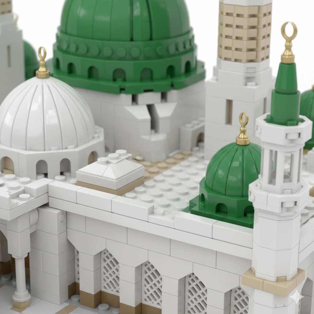 لعبة تركيب مجسم الحرم النبوي مكونة من 594قطعة