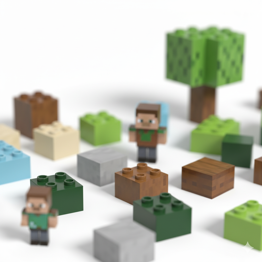 مجموعة بناء "ماين كرافت" التعليمية للأطفال عدد 37 قطعة ممتعة