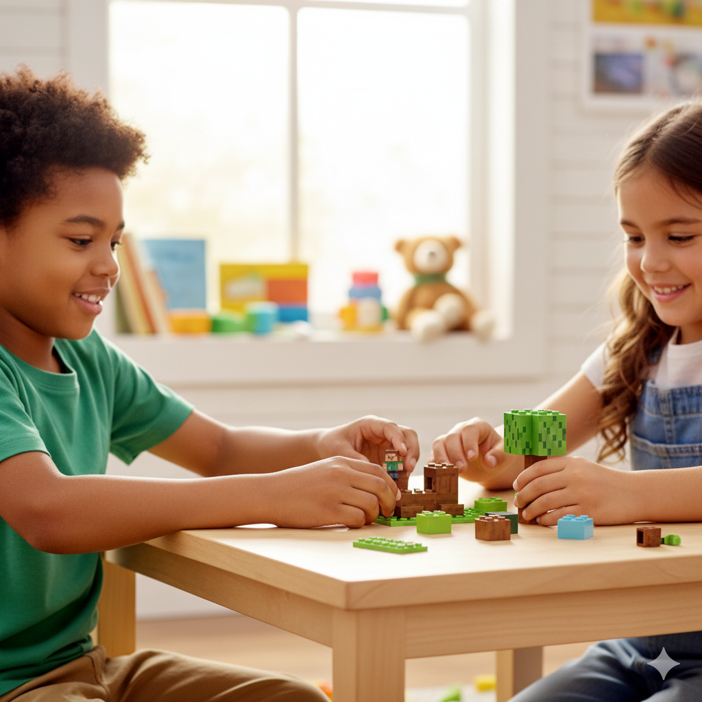 مجموعة بناء "ماين كرافت" التعليمية للأطفال عدد 37 قطعة ممتعة